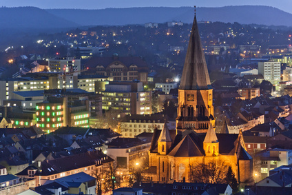 Rheinland-Pfalz bei Nacht